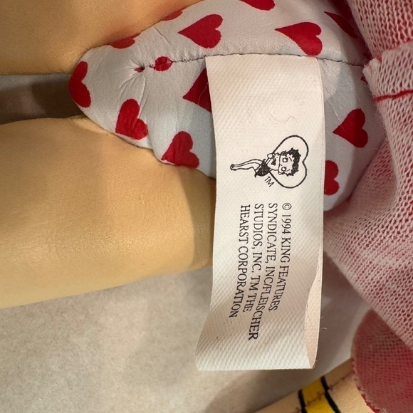 Kellytoy Betty Boop Doll 1994 Vintage Red Dress - Picture 4 of 7